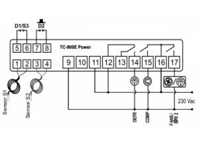 КОНТРОЛЛЕР ТЕМПЕРАТУРЫ Full Gauge TC-900E Power (БРАЗИЛИЯ)